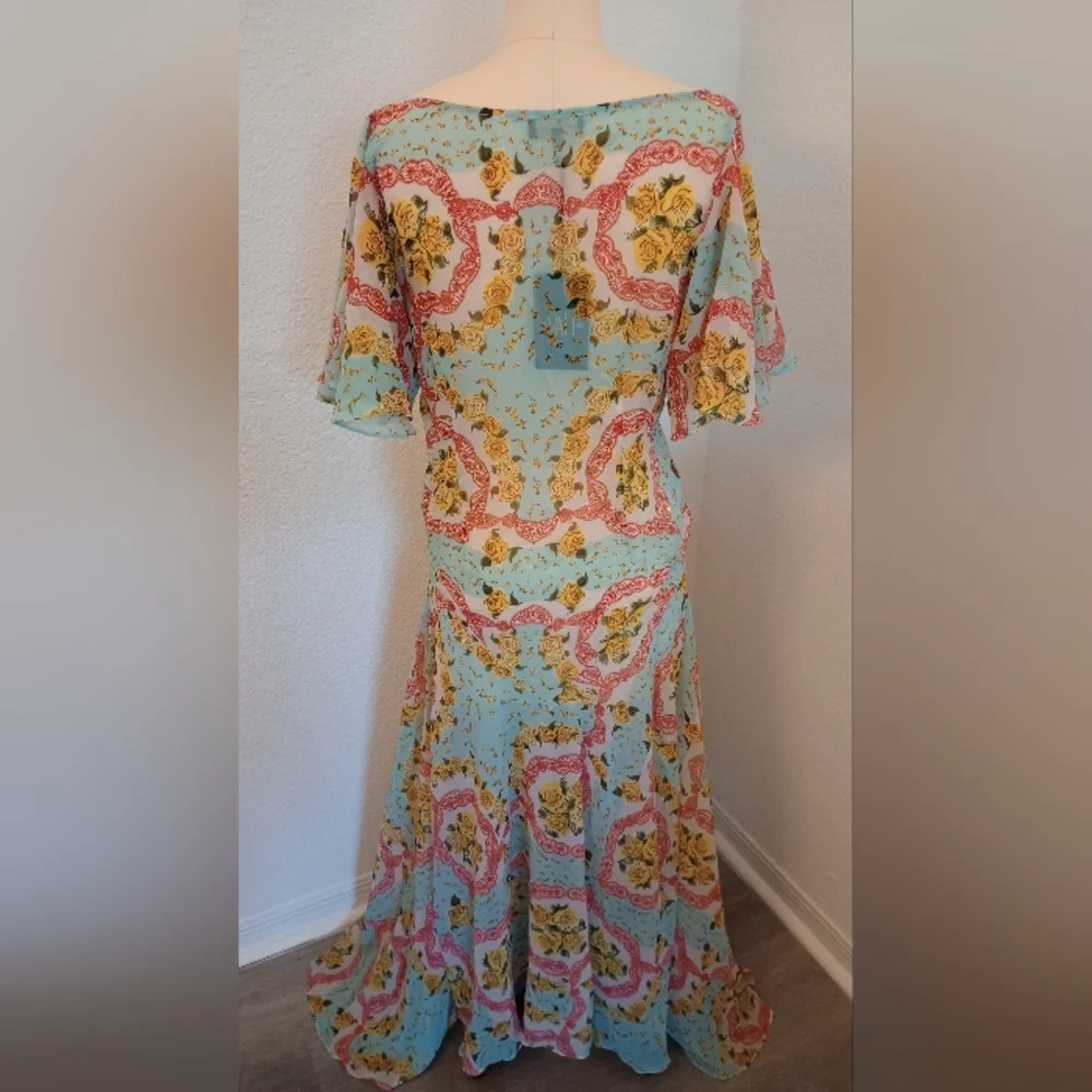 NWT De La Vali Sheer Dress - Picture 5 of 13